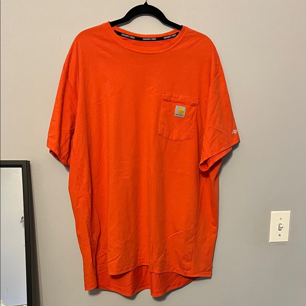 Carhartt Men's Bright Orange Short Sleeve Tee